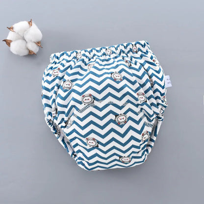 Reusable Baby Nappy Pants with Waterproof 6-Layer Crotch