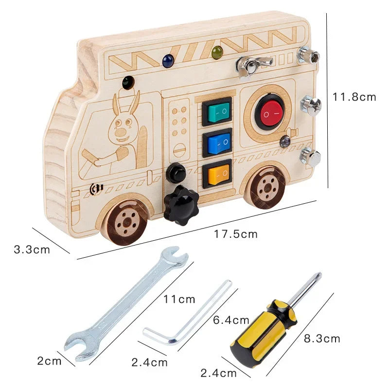 LED Light & Sensory Activity Board for Children (2–6 years)