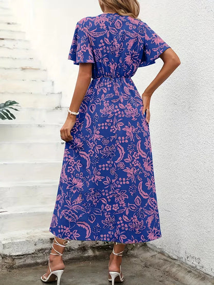 Robe portefeuille à imprimé floral