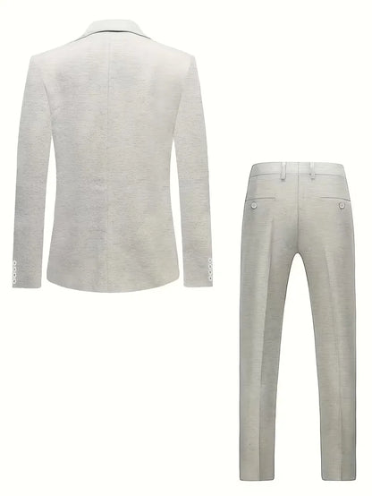 Linen suit with slim fit
