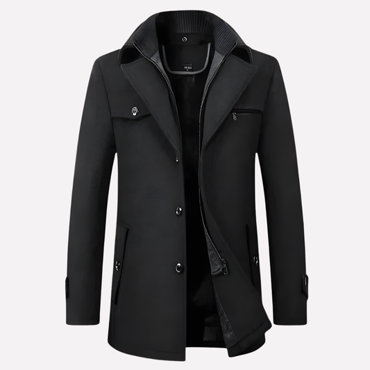 Herrenjacke mit fallendem Kragen