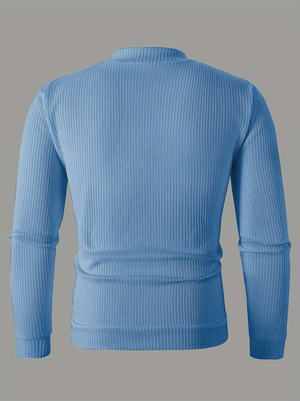 Cardigan da uomo a coste con zip – Vestibilità comoda per autunno e inverno