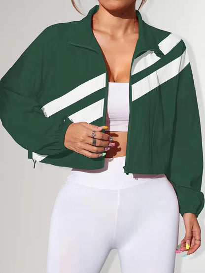 Veste de survêtement avec poignets élastiques