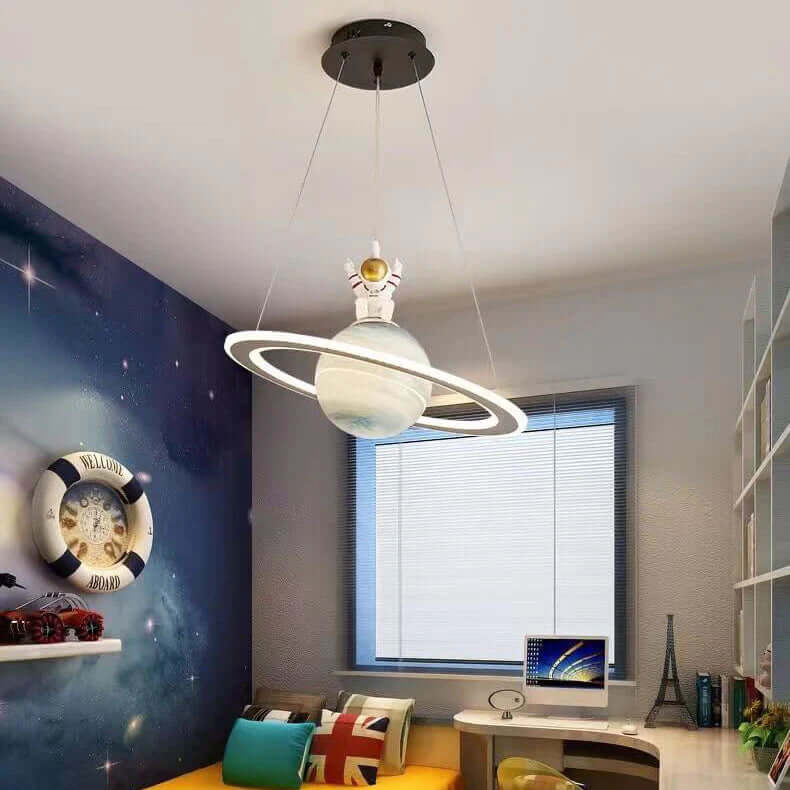 Lámpara colgante LED para habitación infantil con diseño de planetas – Ambiente mágico