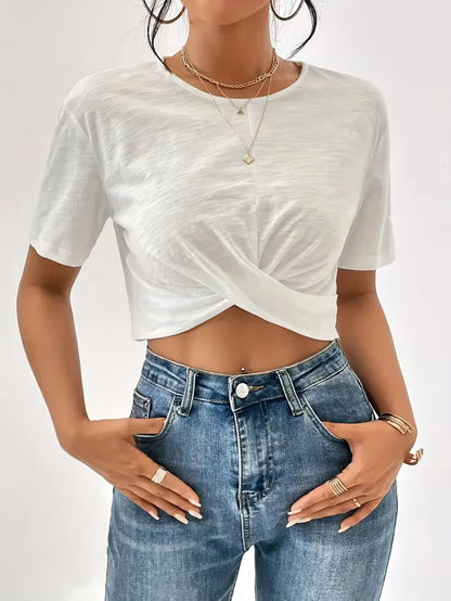 T-shirt avec détail torsadé