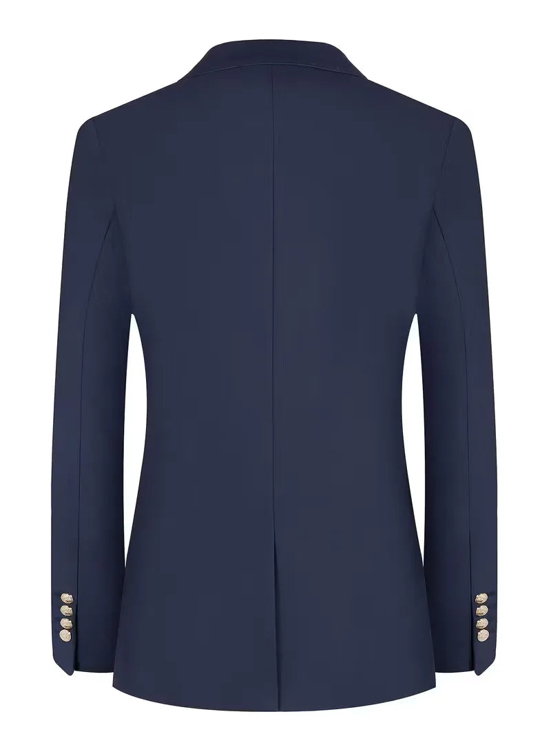 Blazer slim avec boutons dorés