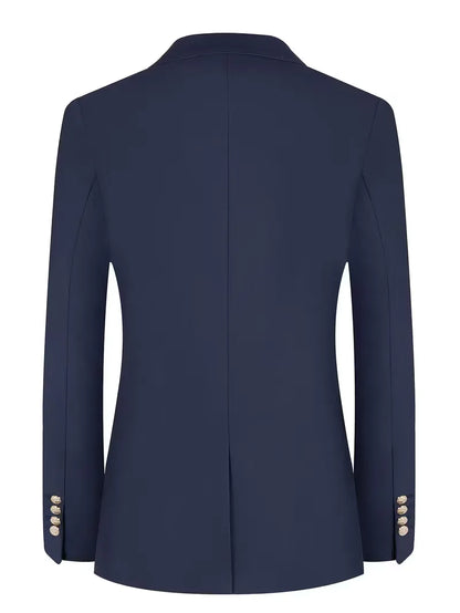Blazer slim avec boutons dorés