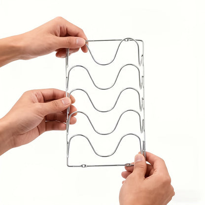 Organizador de tapas de cocina SteelOrganize – Solución de almacenamiento inteligente y compacta
