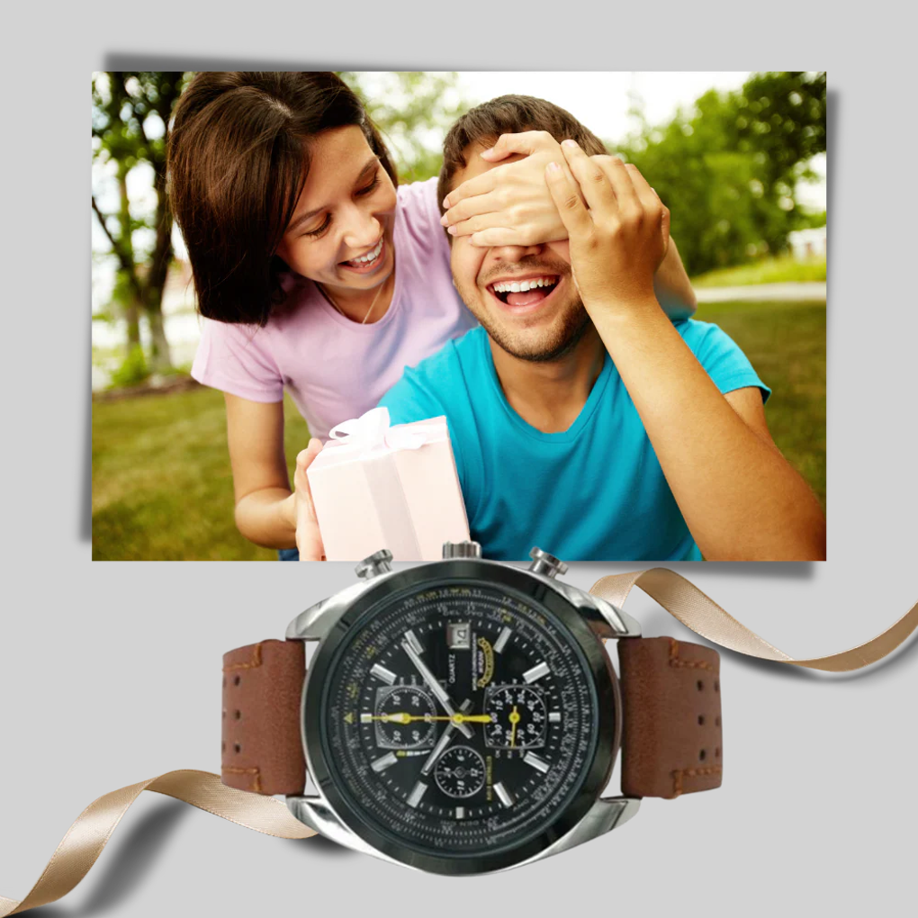 Men's Quartz Watch – Sleek Style with Waterproof Design