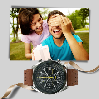 Men's Quartz Watch – Sleek Style with Waterproof Design