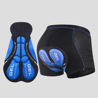 Unisex gel-padded cycling shorts