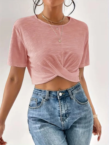 T-shirt avec détail torsadé