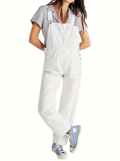Trendy Denim Ladies Jumpsuit – Casual and Stylish for Spring, Summer and Autumn