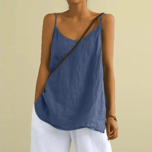Vera – Top casual sem mangas para mulher