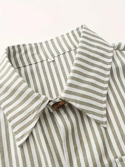 Chemise décontractée rayée