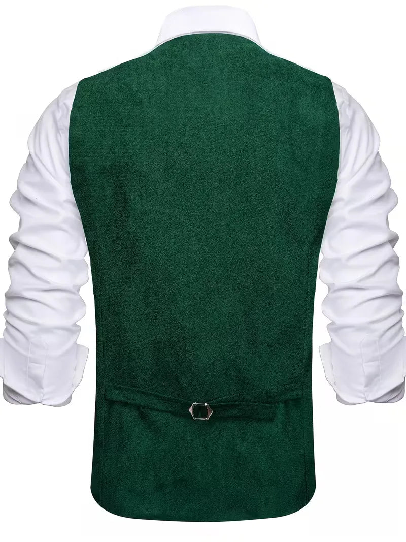 Gilet avec col en V et boutons