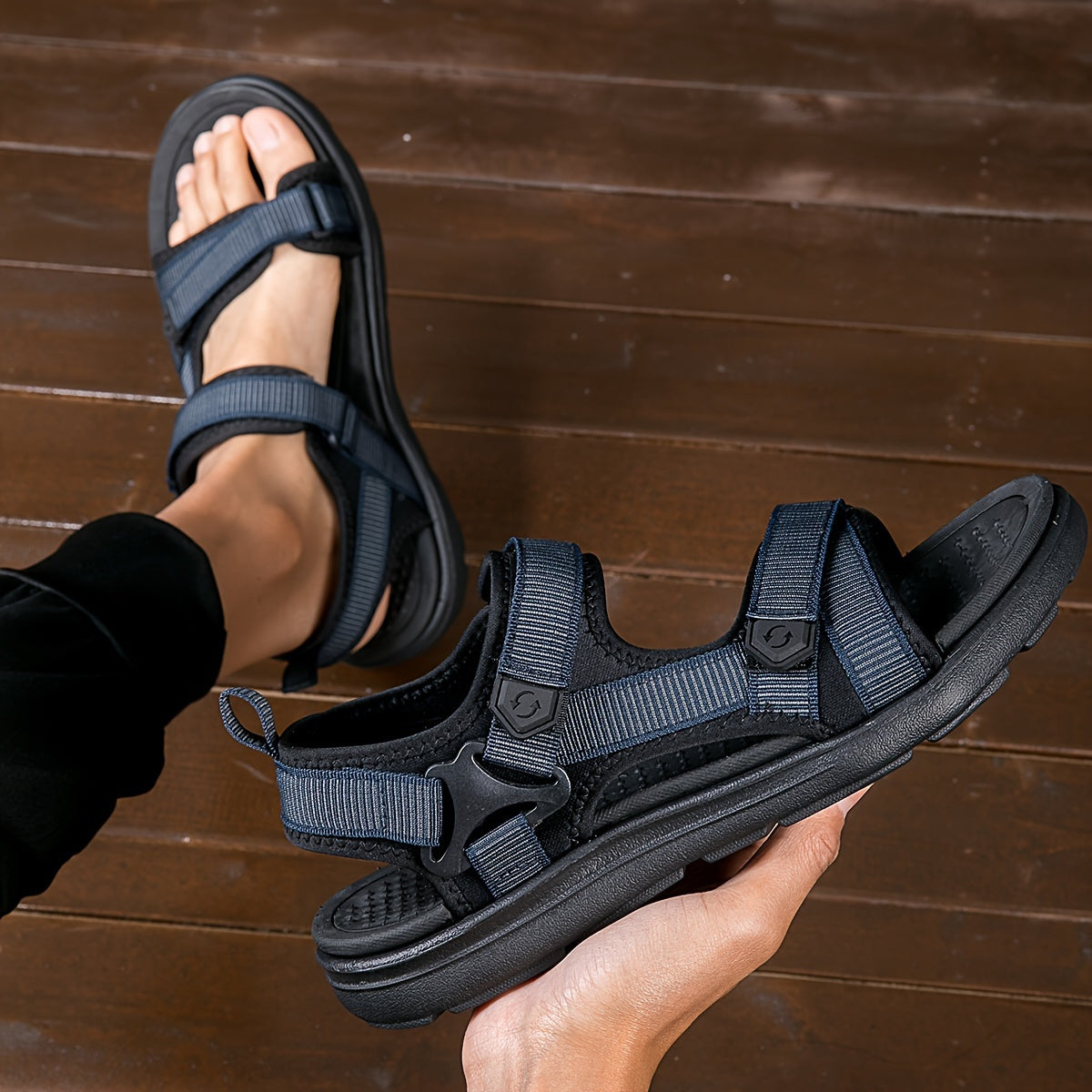 Sandalias TrailVent transpirables para hombre – Agarre cómodo para actividades al aire libre