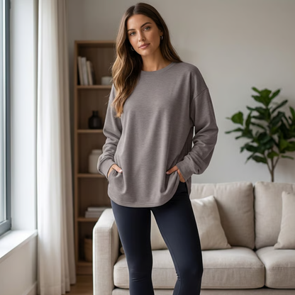 Women's Oversized Long Sleeve Shirt