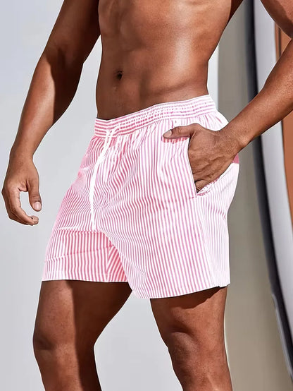 Short de bain à motif rayé
