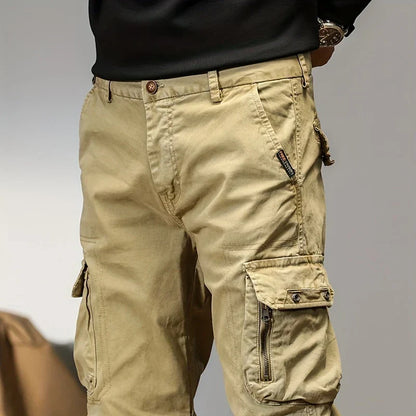 Calças jogger cargo elegantes para homem