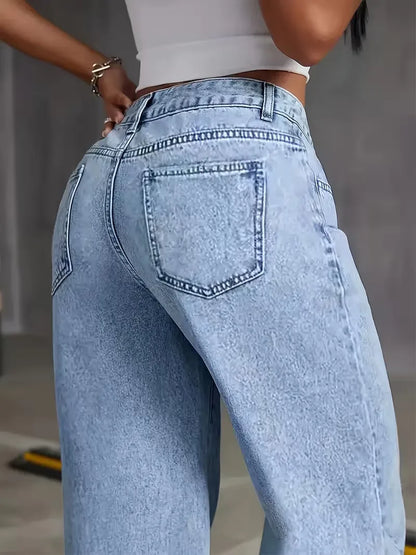 Jean à jambes larges