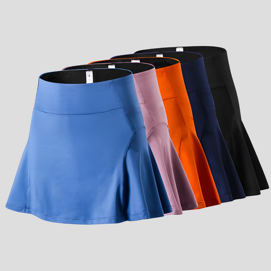 Falda Deportiva de Tenis para Mujer con Shorts Integrados – Falda de Verano de Secado Rápido con Bolsillo