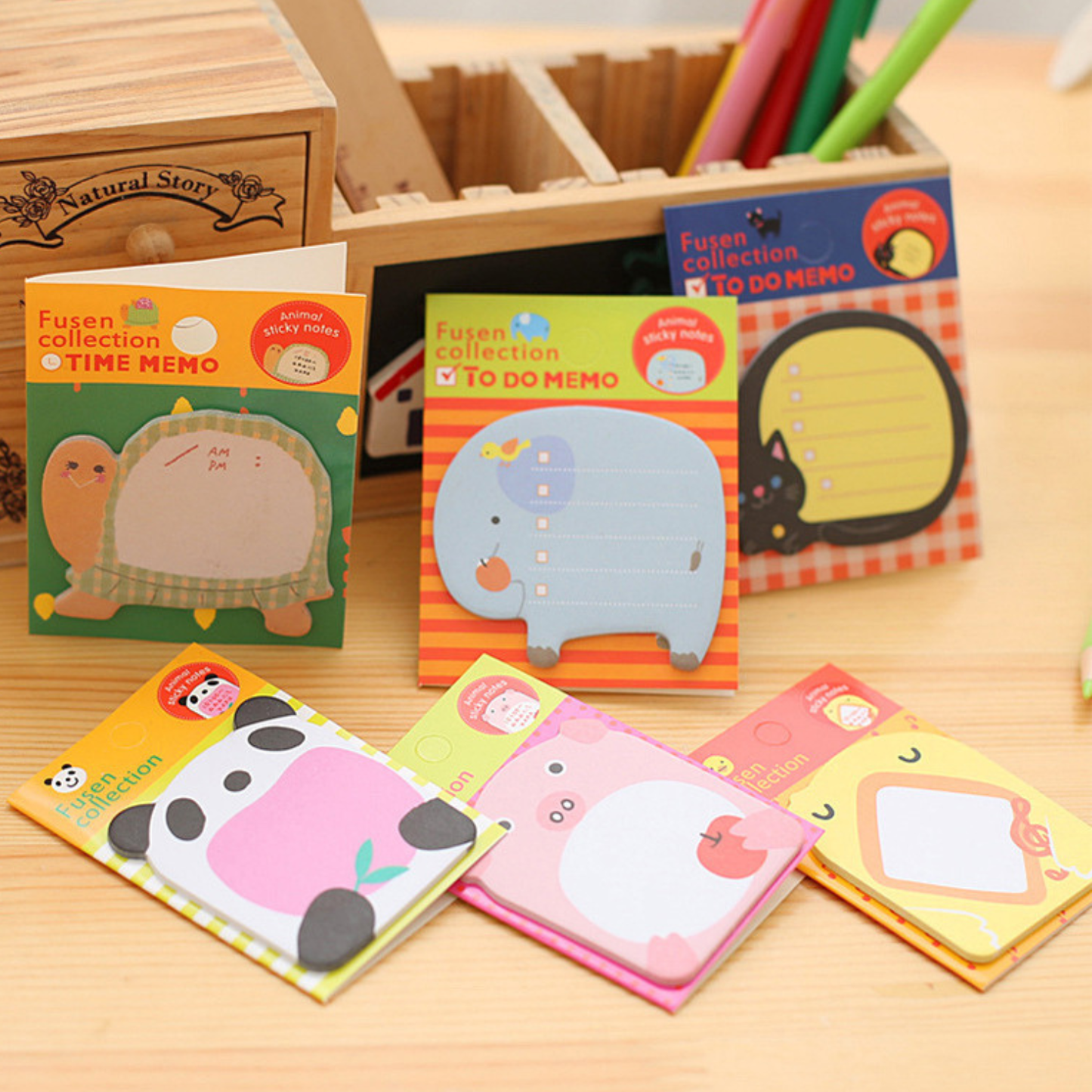 Cute Panda Cartoon Sticky Notes Memo Block
