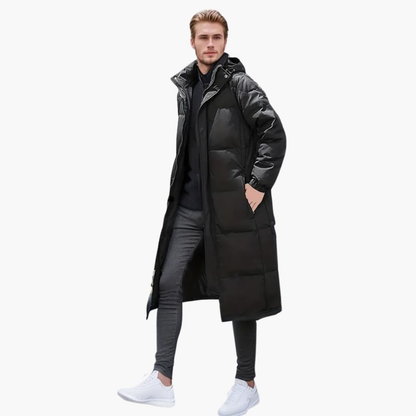 Men's Padded Winter Jacket with Full Zip