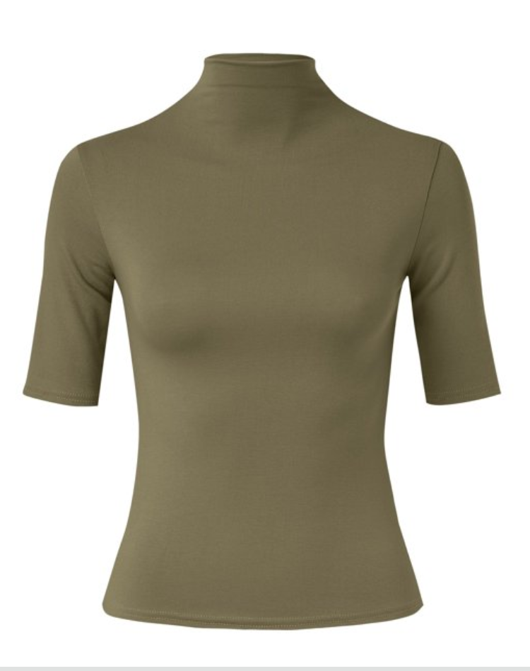 Elegantes, figurbetontes Oberteil für Damen mit langen Ärmeln und Kragen