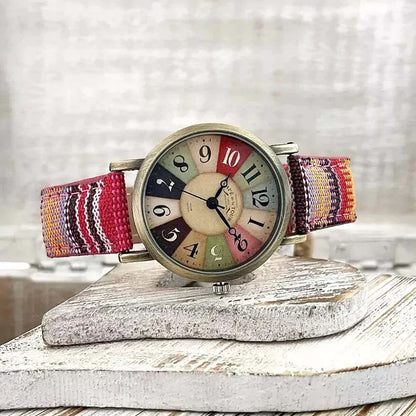 Orologio retrò Luna - per uno stile colorato e vivace