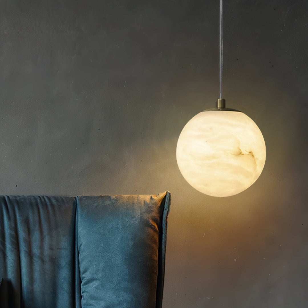 Luxe Alabaster Pendant Light - Elegance and Atmospheric Lighting