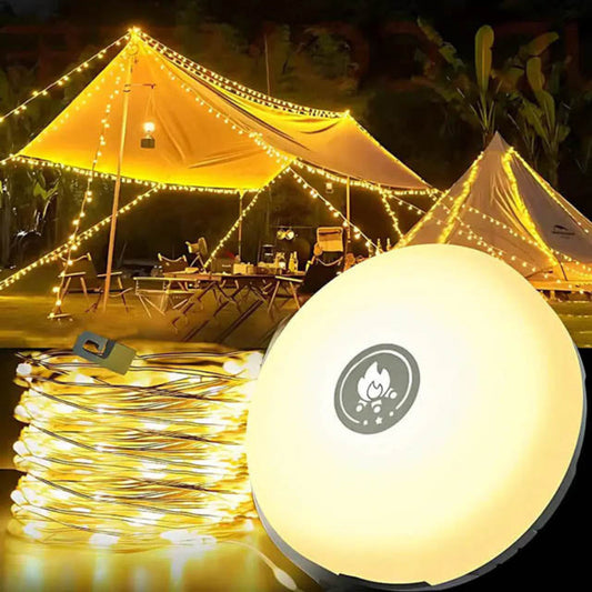 Lámpara de Camping Portátil 4 en 1 – Iluminación Versátil en Cualquier Lugar