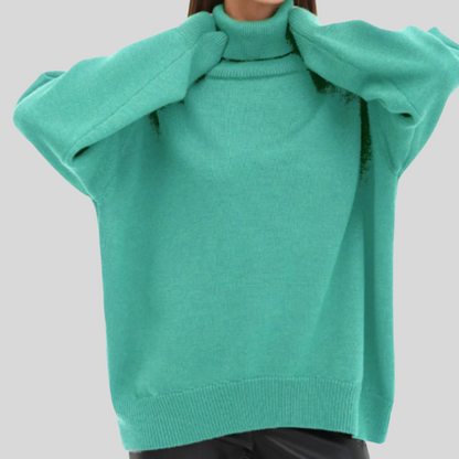 Modern roll neck jumpers for women