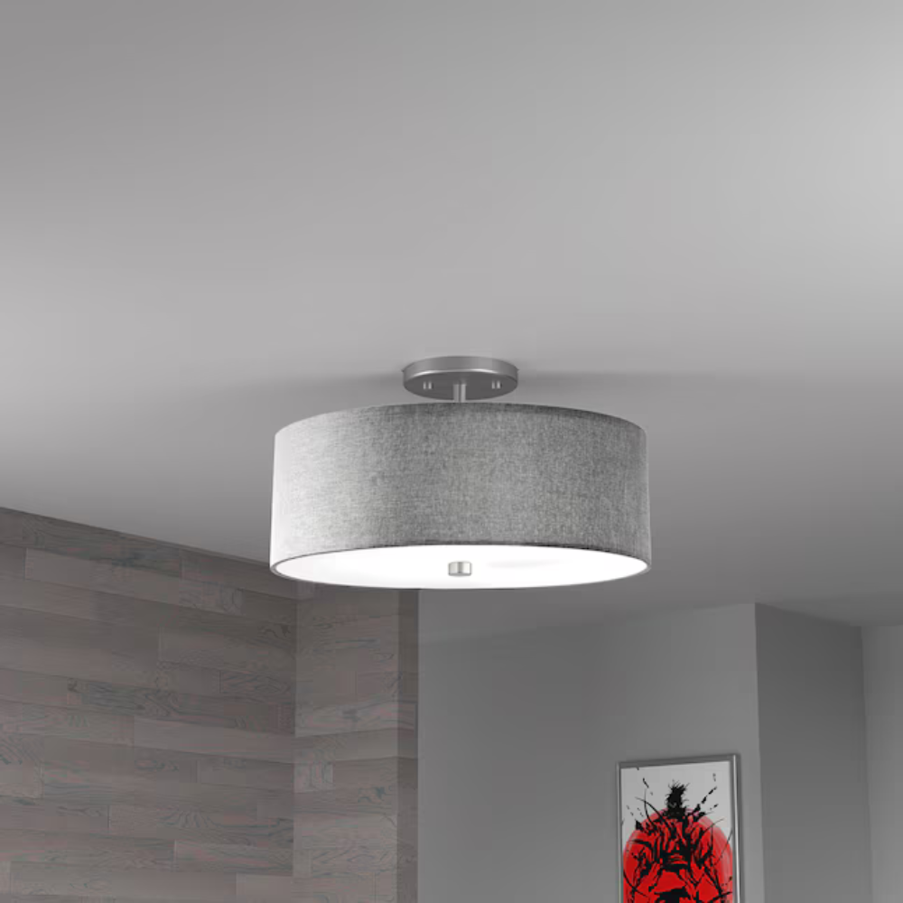 Lustre LED doré avec des accents de cristal