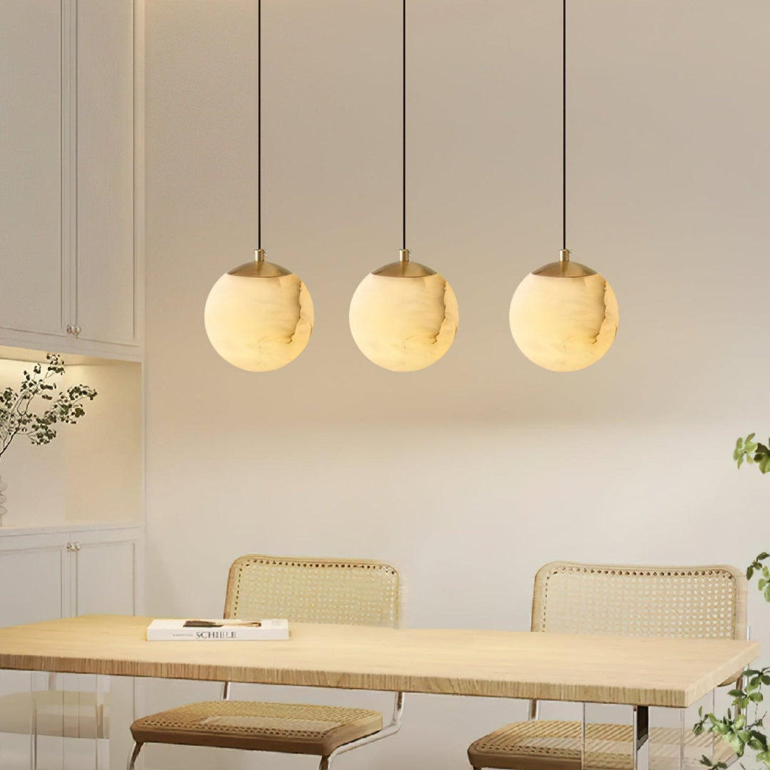 Luxe Alabaster Pendant Light - Elegance and Atmospheric Lighting