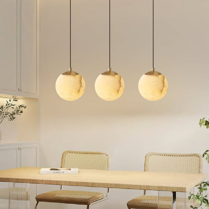 Luxe Alabaster Pendant Light - Elegance and Atmospheric Lighting