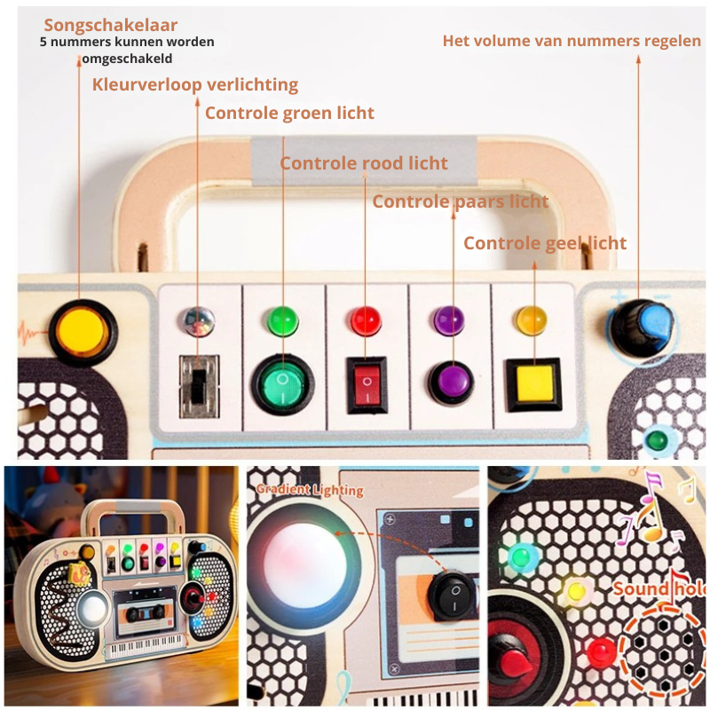 LED Light & Sensory Activity Board for Children (2–6 years)