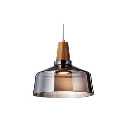 Hanglamp van hout en glas – tijdloze elegantie
