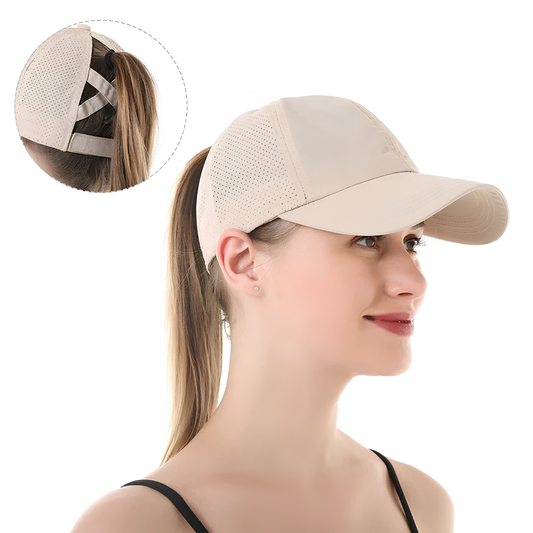 Gorra deportiva de béisbol unisex de malla transpirable con ajuste ajustable