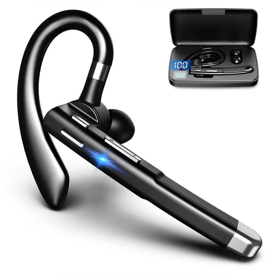 Auricular Bluetooth BT5.3 con un solo oído y cancelación de ruido