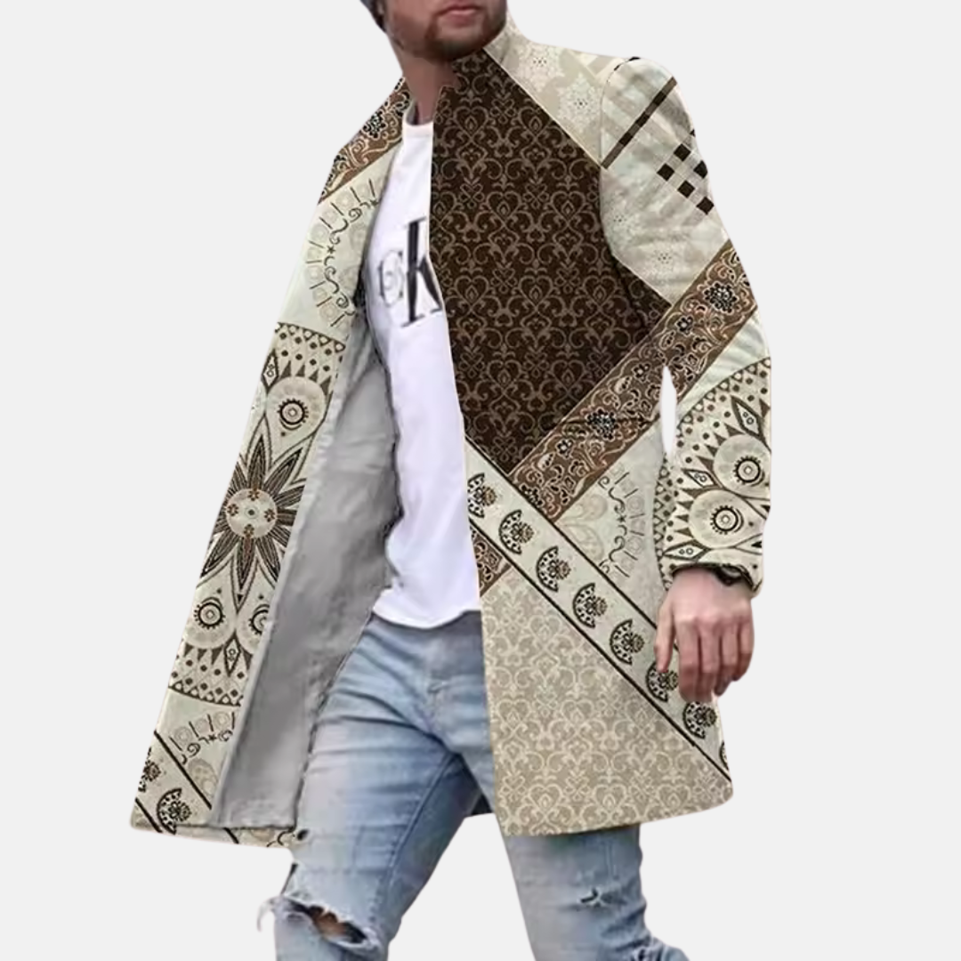 Graphic Coat with Streetwear Flair