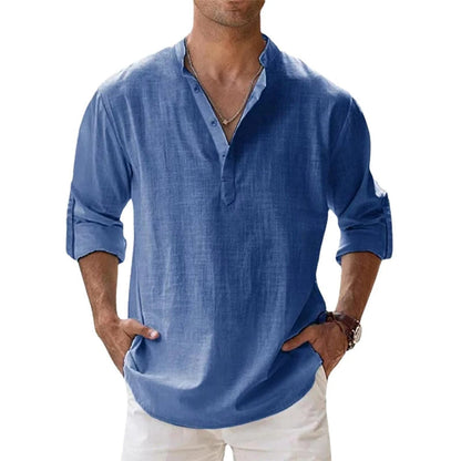 Linen Long Sleeve Shirt for Men