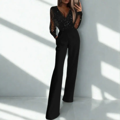 Marwa - Elegante jumpsuit met glittertop