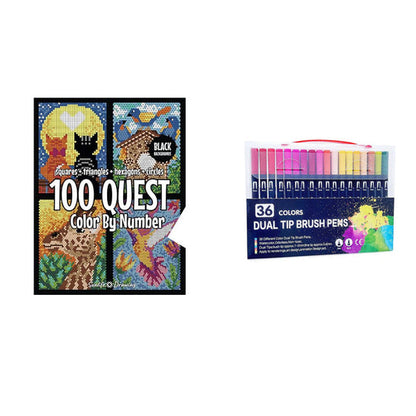 Colourful Creative Number Colouring Book - For Relaxation and Fun