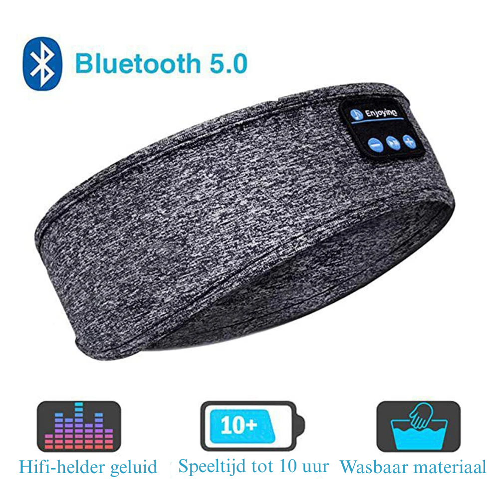 Wireless Bluetooth Sleep Mask Headband with Built-in Headphones