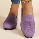 Sapatos leves sem atacadores para senhora, com malha respirável
