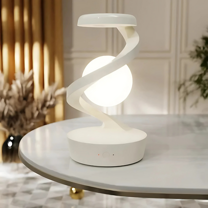 Modern, Warm Accent Spiral Desk Lamp