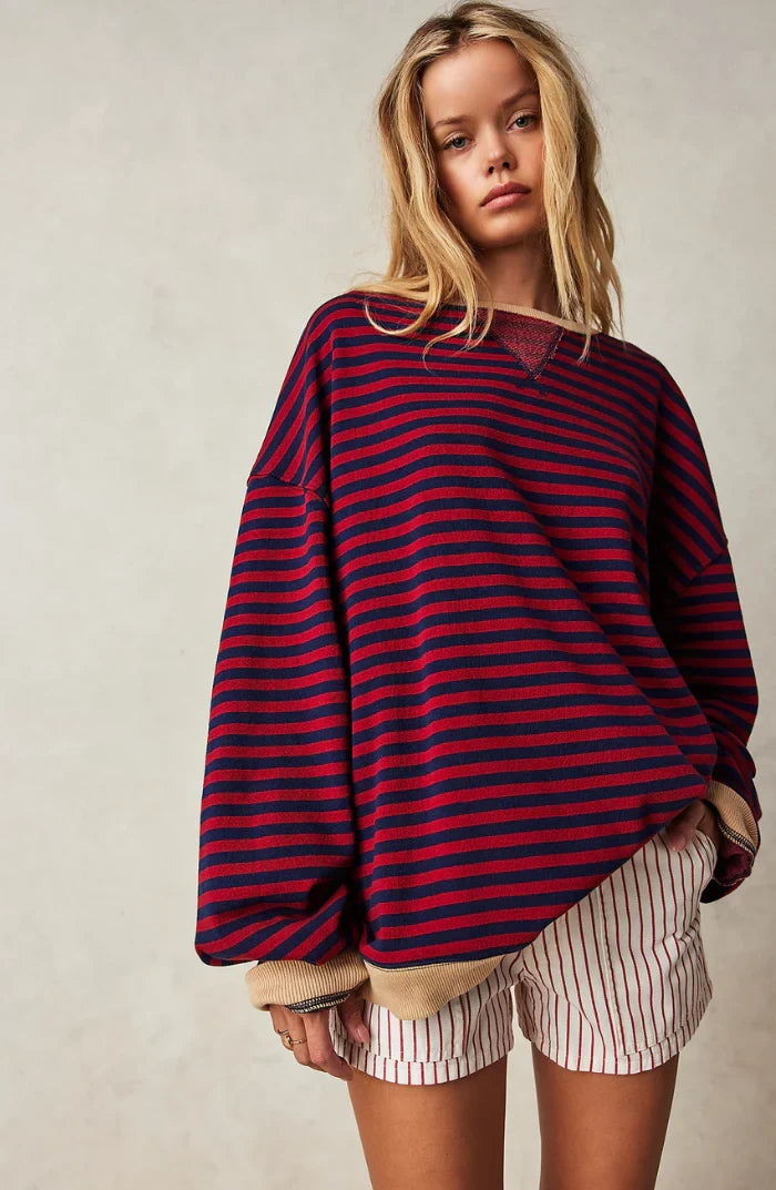 Striped Sweatshirt for Women