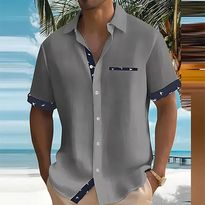 Summer Shirt with Short Sleeves for Men