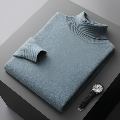 High-Quality Cashmere Roll Neck Jumper for Men